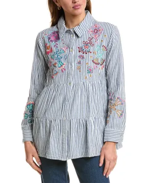 Johnny Was Alesa Tiered Shirt Tunic