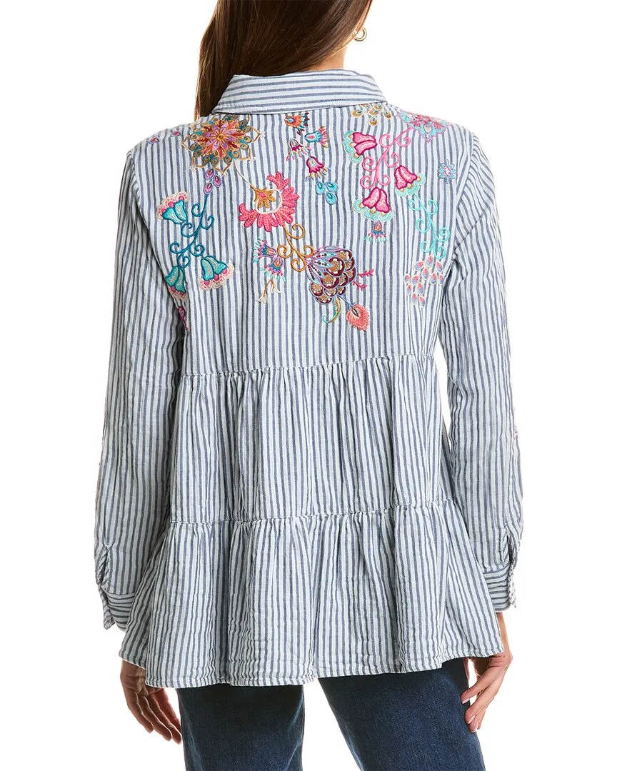 Johnny Was Alesa Tiered Shirt Tunic