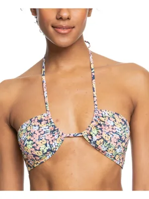 Juniors Womens Floral Removable Padding Bikini Swim top