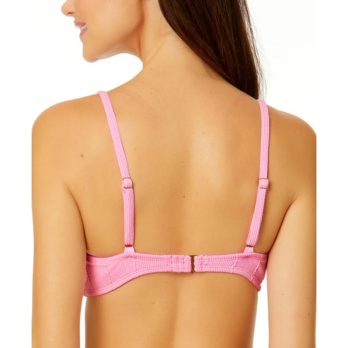 Juniors Womens Textured Bralette Bikini Swim top