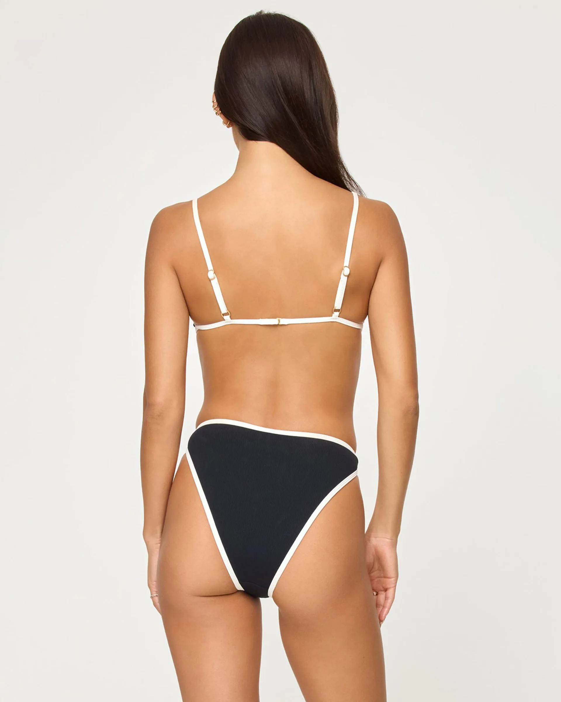 Kourt Bikini Top - Black-Cream