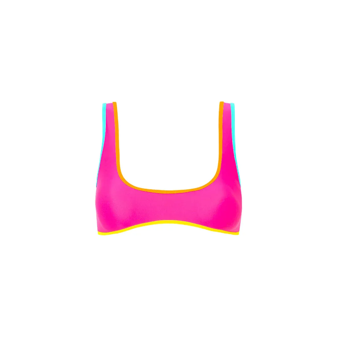 KULANI KINIS Bind Slim Scoop bikini top-Confetti