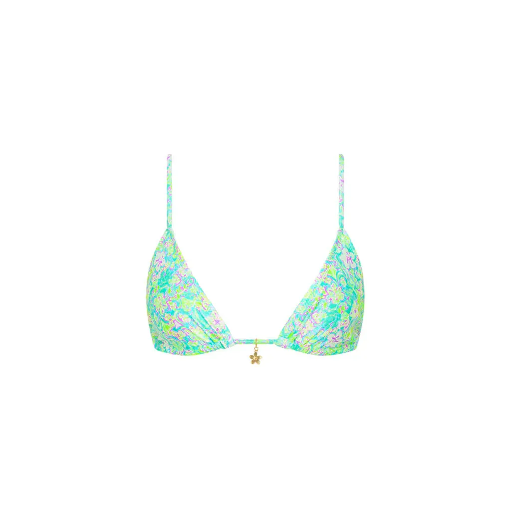 KULANI KINIS Bralette Bikini Top - Hibiscus Fizz
