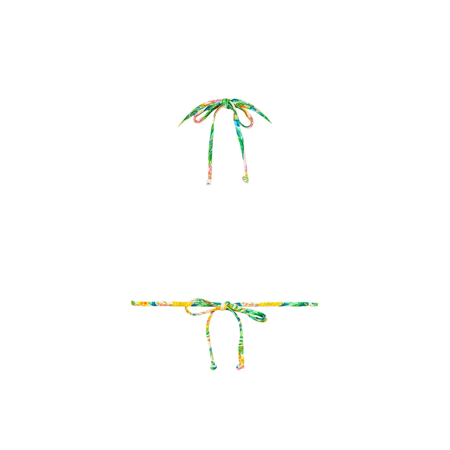 KULANI KINIS Crochet Halter Bikini Top - Golden Hour