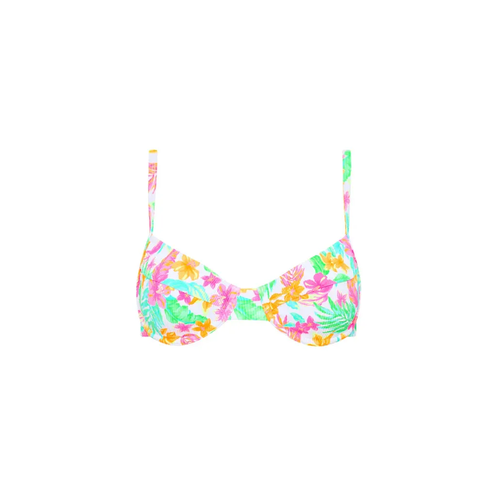 KULANI KINIS Ditsy Underwire bikini top-Coconut Dreams