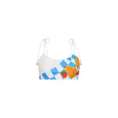 KULANI KINIS Gathered Tie Strap Crop Top - Suncatcher