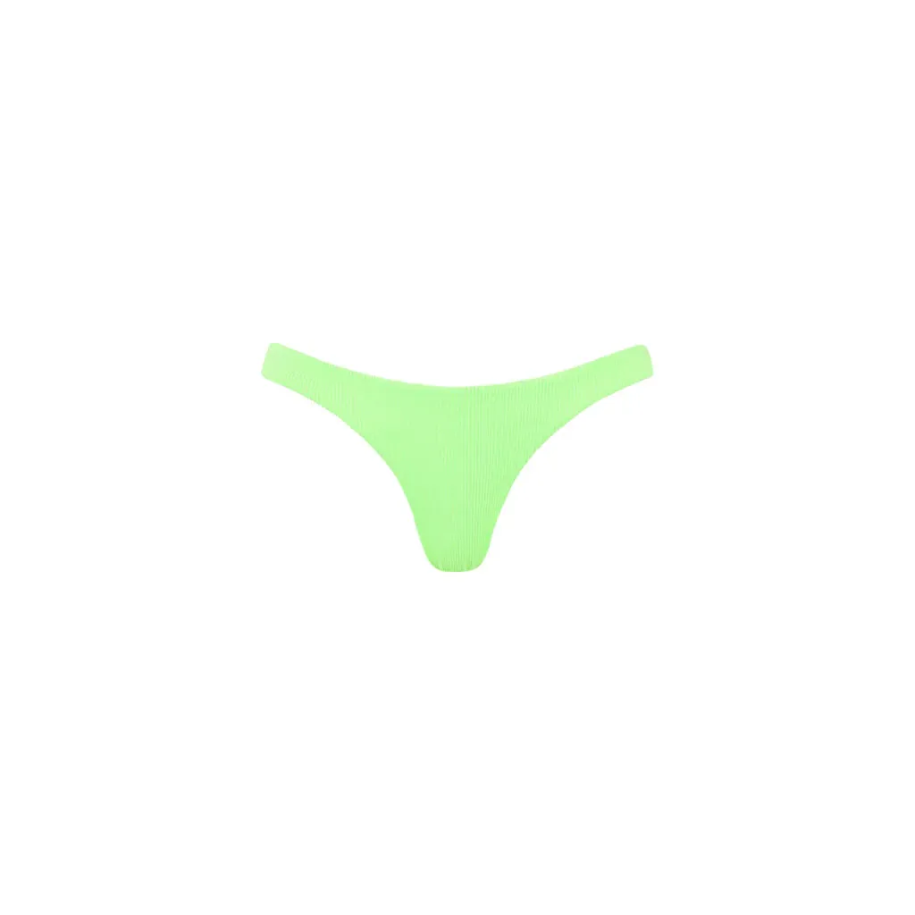 KULANI KINIS Minimal Cheeky bikini bottom- Luau Lime