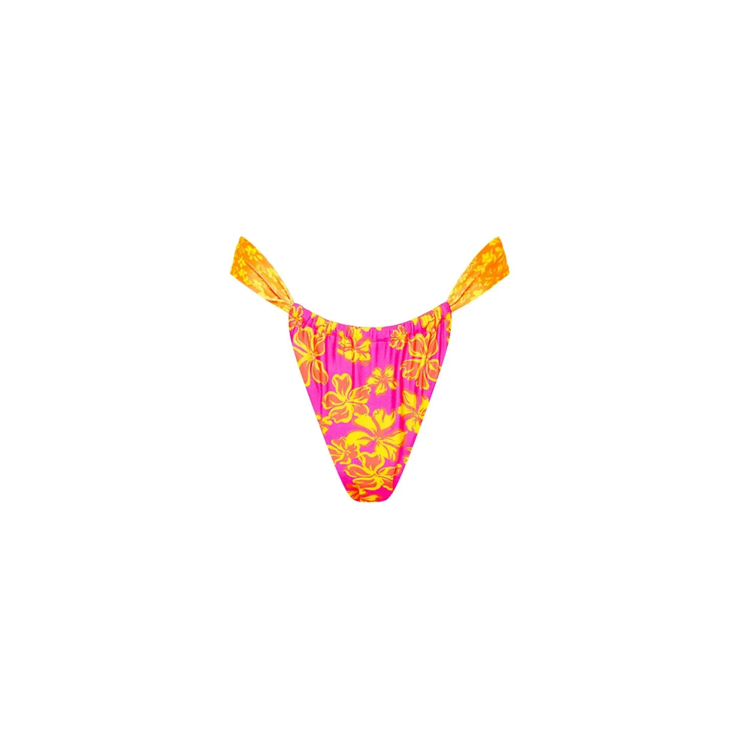 KULANI KINIS Ruched Thong Bikini Bottom - Island Dreamer