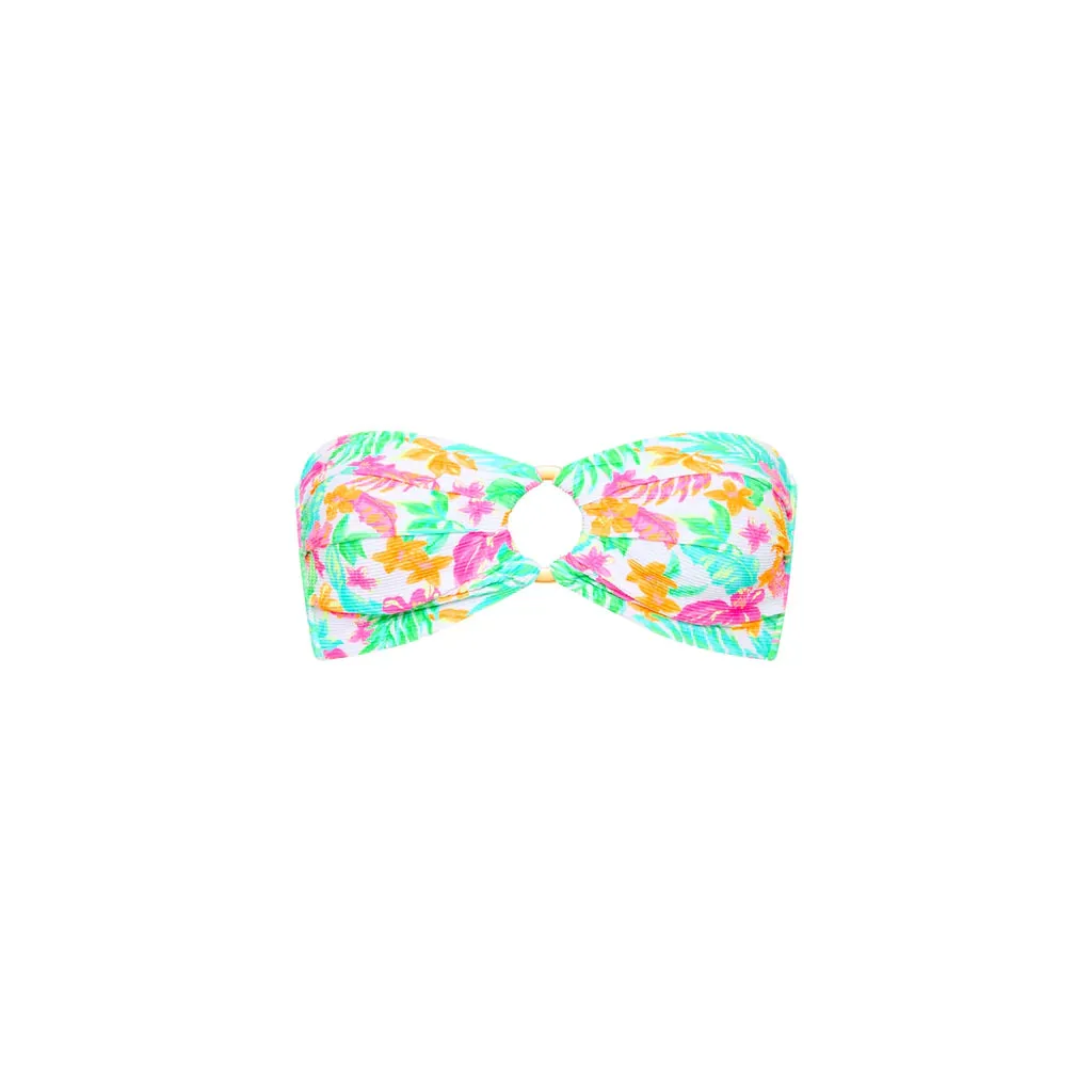 KULANI KINIS Strapless Bandeau bikini top-Coconut Dreams