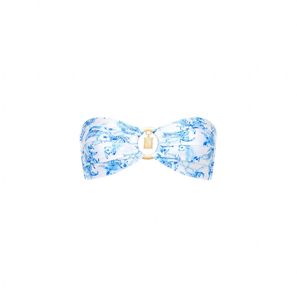 KULANI KINIS Strapless Bandeau Bikini Top - Vintage Paradise