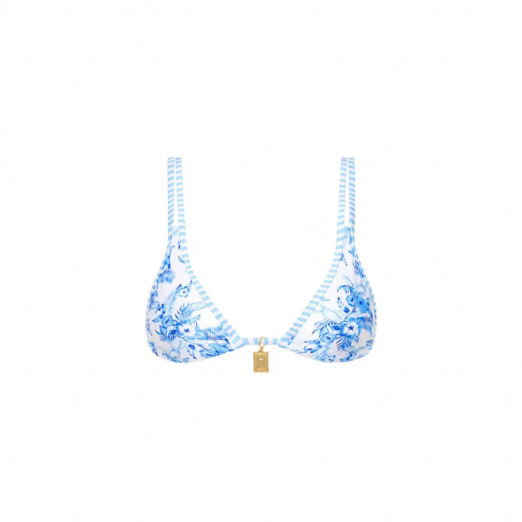 KULANI KINIS Twin Strap Bralette Bikini Top - Vintage Paradise