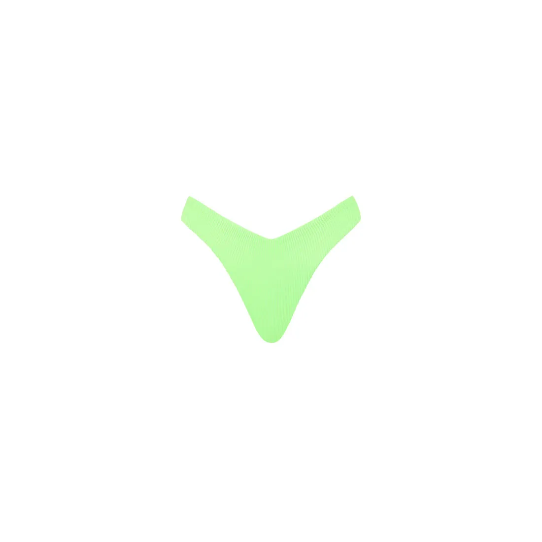 Kulani Kinis Y Cheeky  Bottom-Luau Lime Ribbed