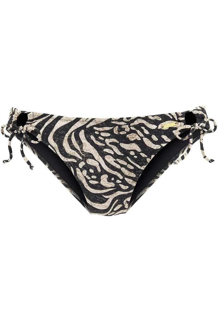 LASCANA Women's Print Classic Bikini Swim Bottom