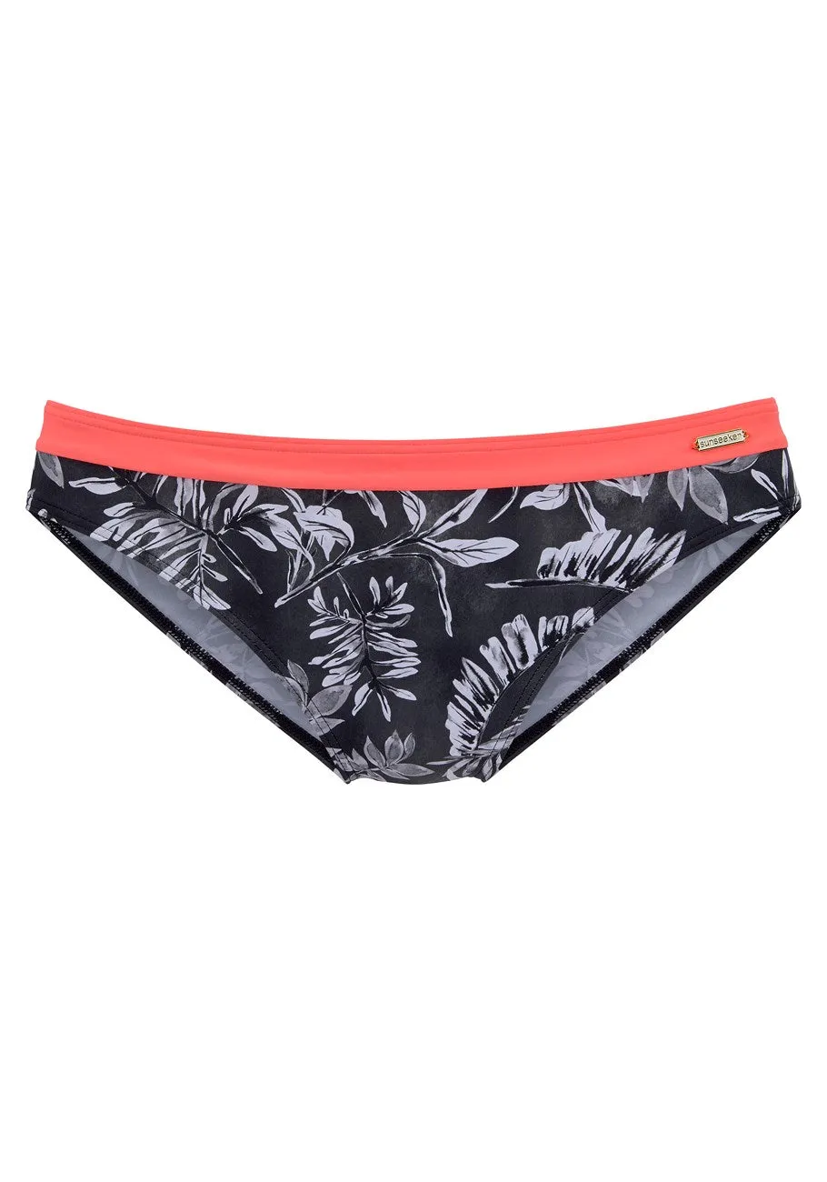 LASCANA Women's Printed Classic Bikini Swim Bottom
