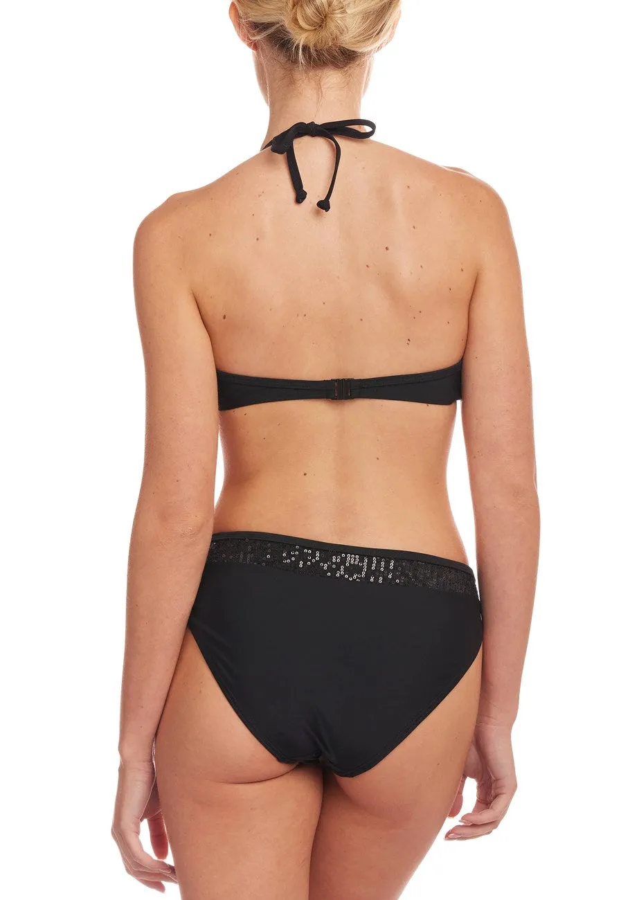 LASCANA Women's Sequined Bikini Bottom