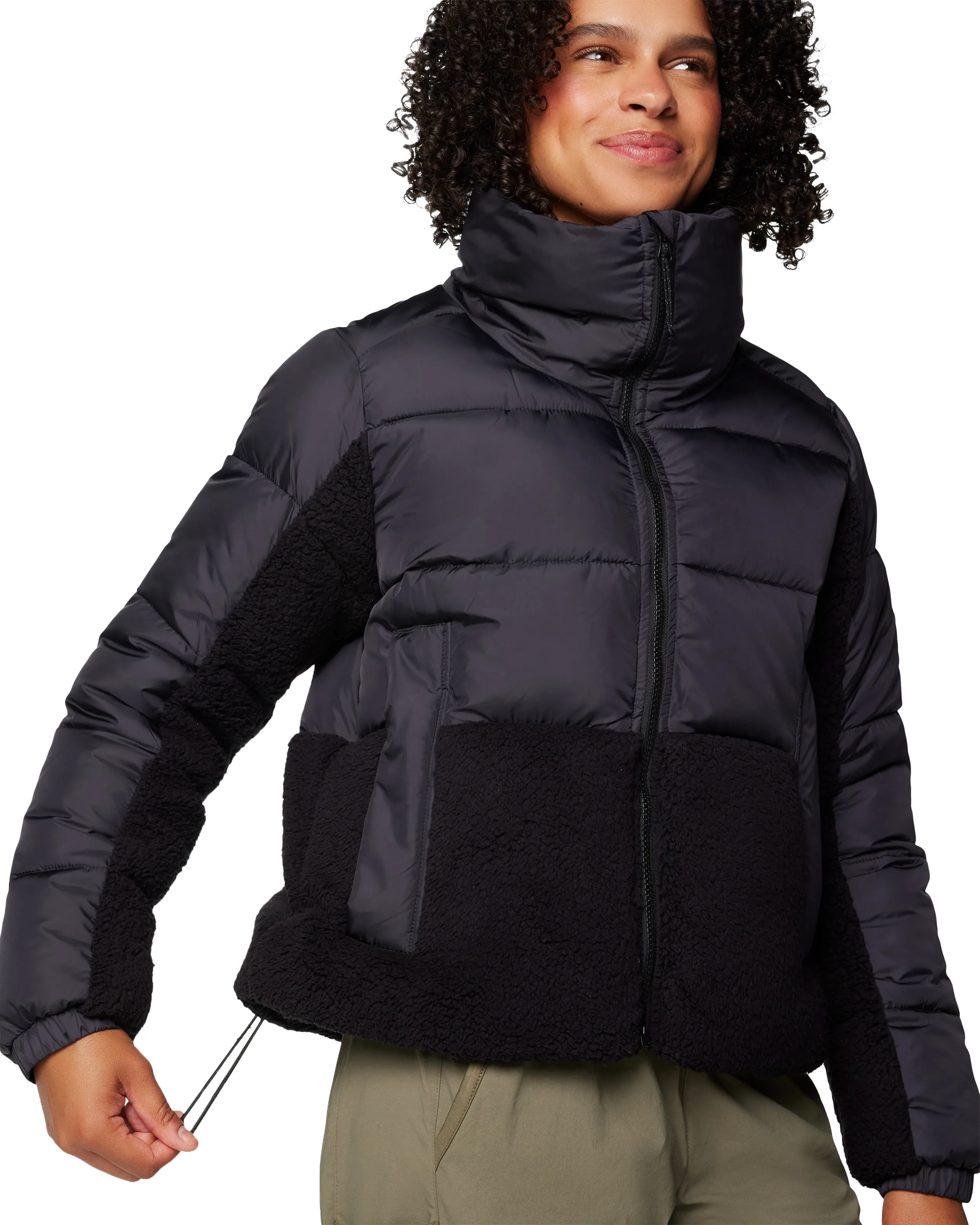 Leadbetter Point II Sherpa Hybrid Jacket in Black