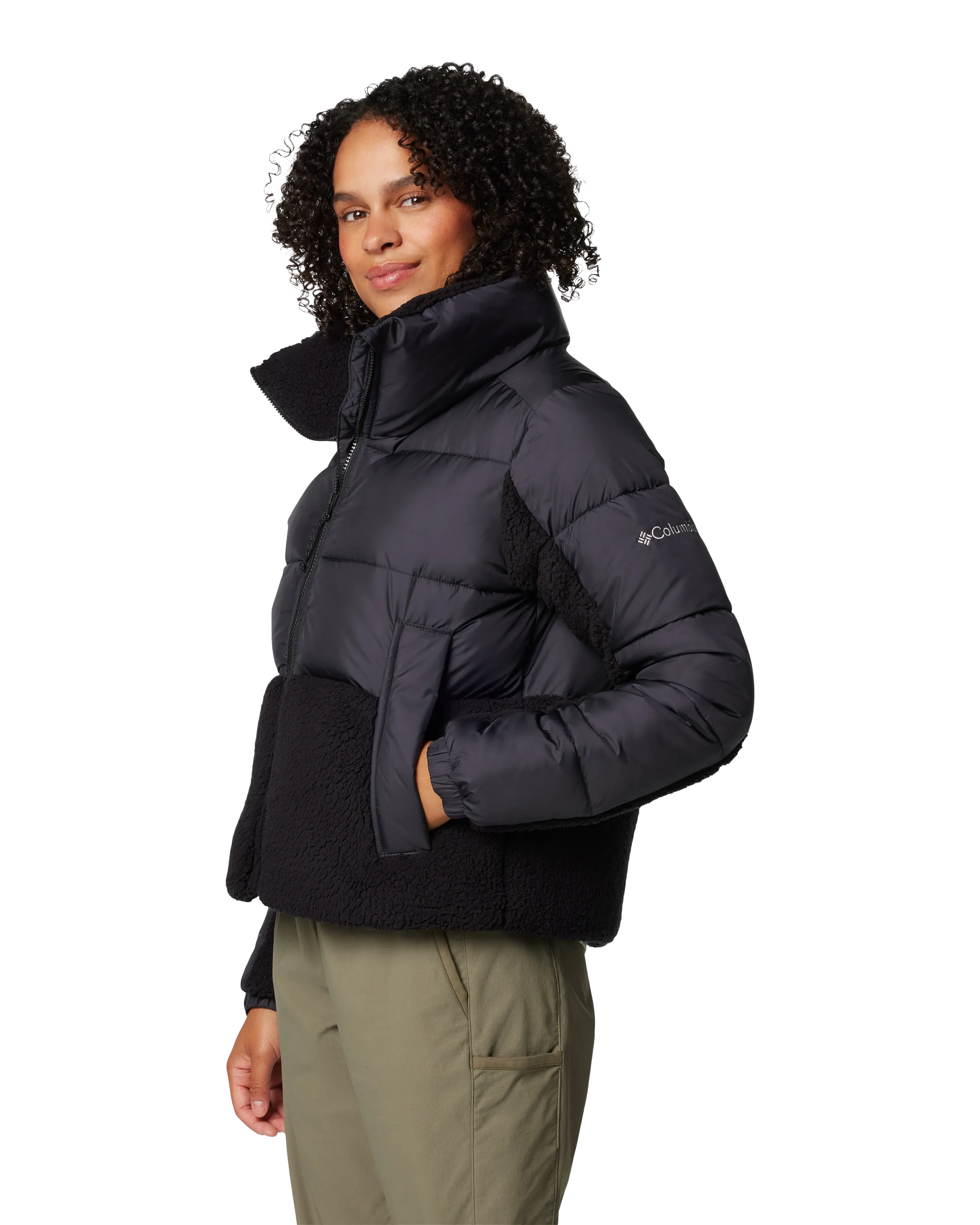 Leadbetter Point II Sherpa Hybrid Jacket in Black
