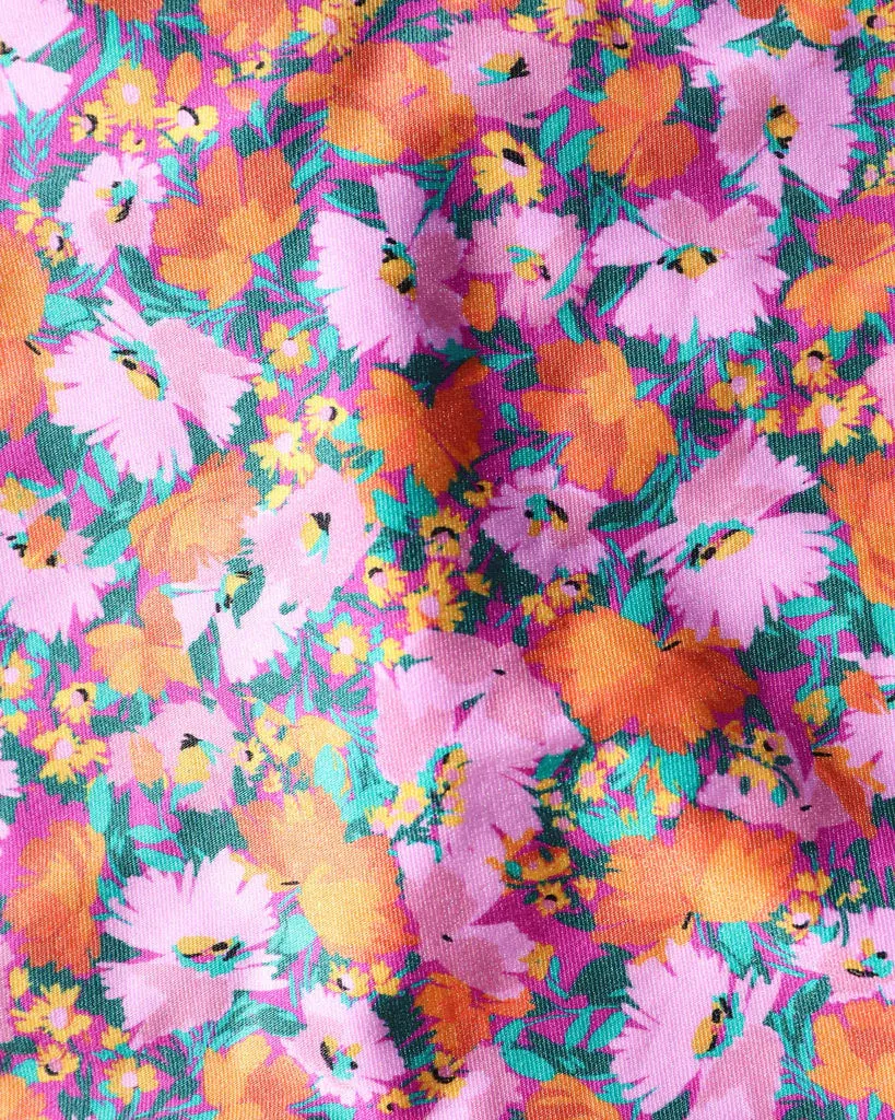 LSPACE Mia coverup skirt-Positively Poppies