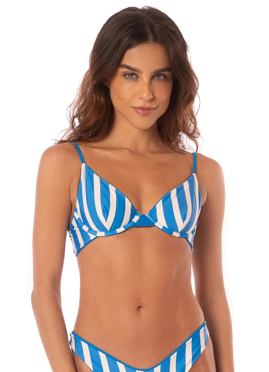 MAAJI Ocean Blue Dainty Underwire Bikini Top