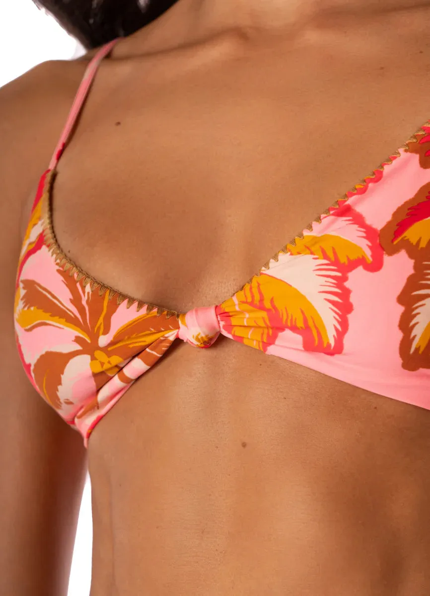 MAAJI Pink Palms Sahara Bralette Bikini Top