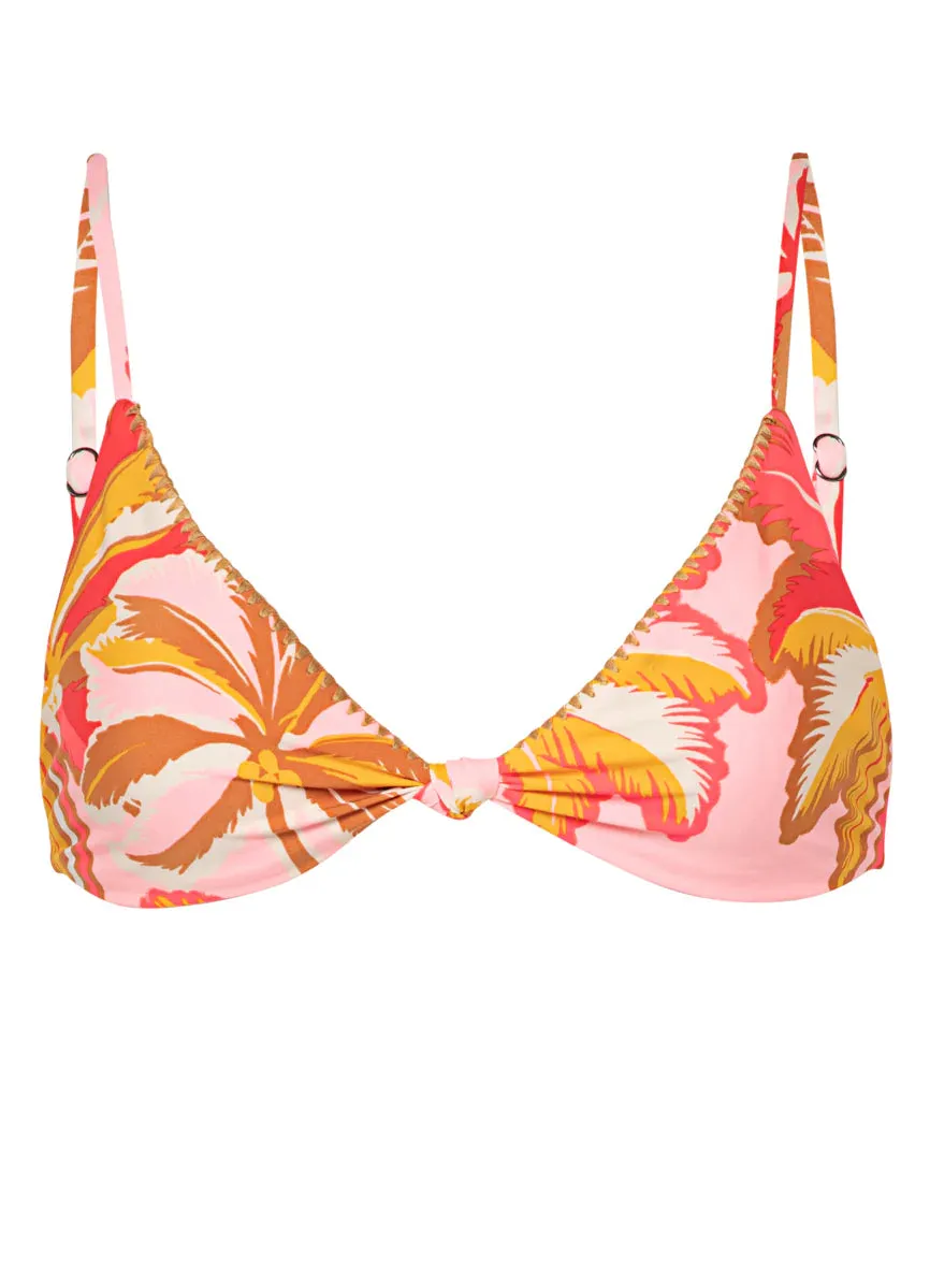 MAAJI Pink Palms Sahara Bralette Bikini Top