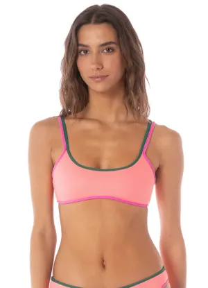 MAAJI Strawberry Breeze Islay Sporty Bralette Bikini Top