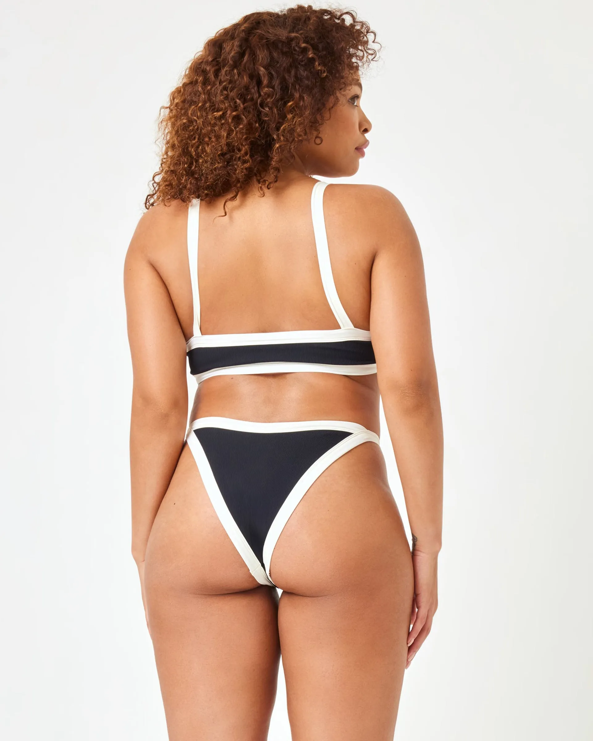 Mackenzie Bikini Bottom - Black-Cream