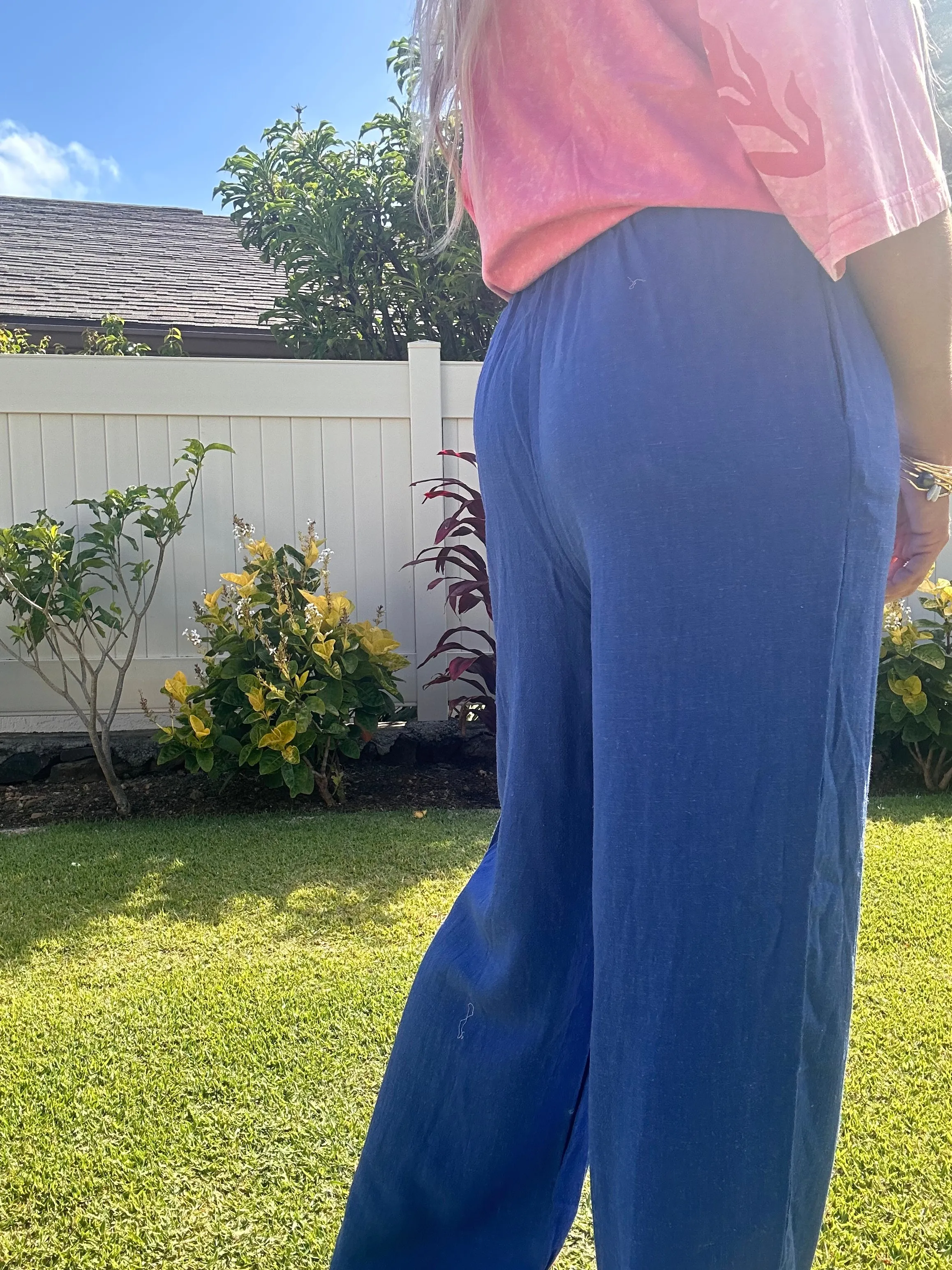 Mediterranean Stroll linen pant
