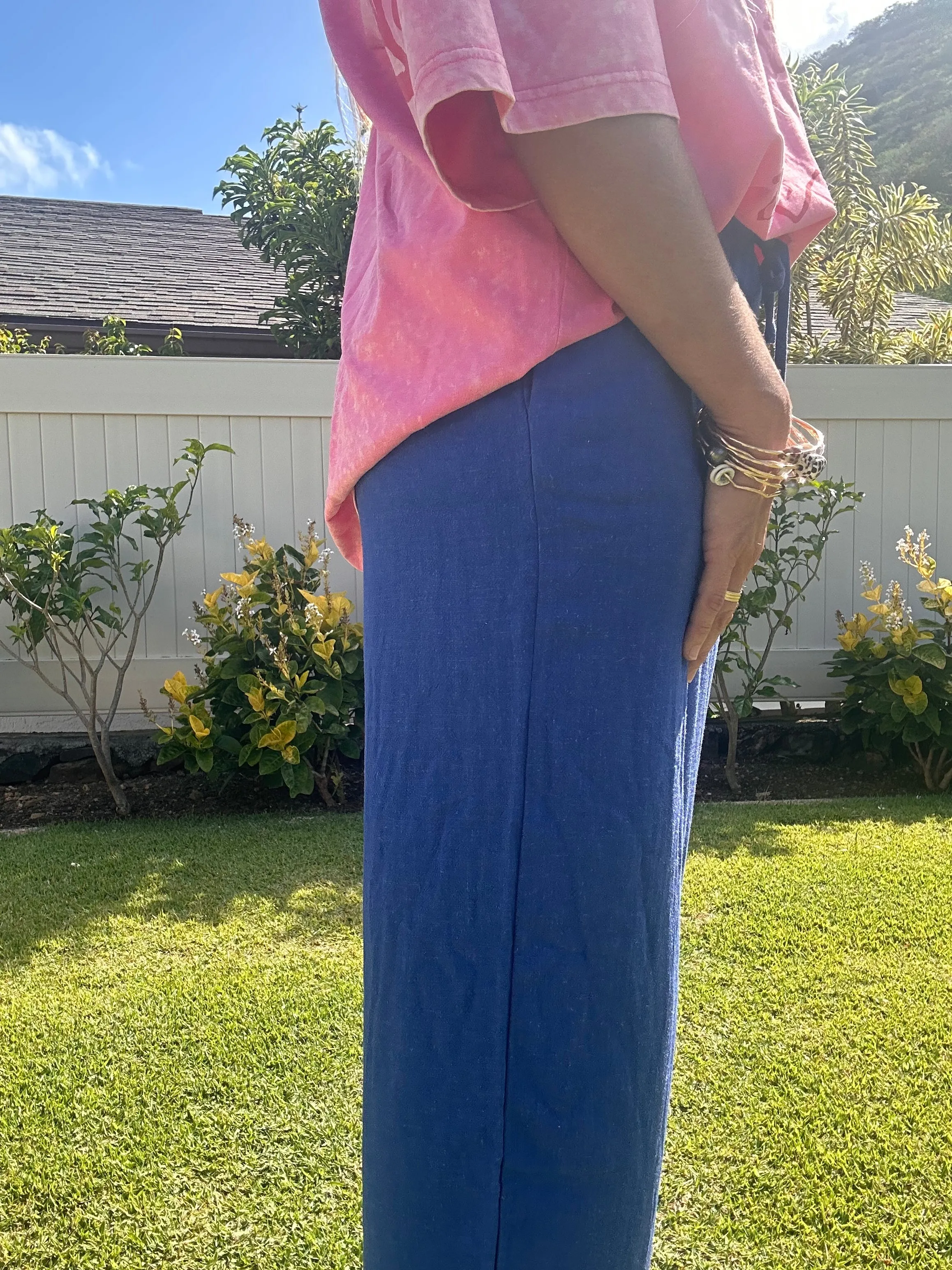 Mediterranean Stroll linen pant
