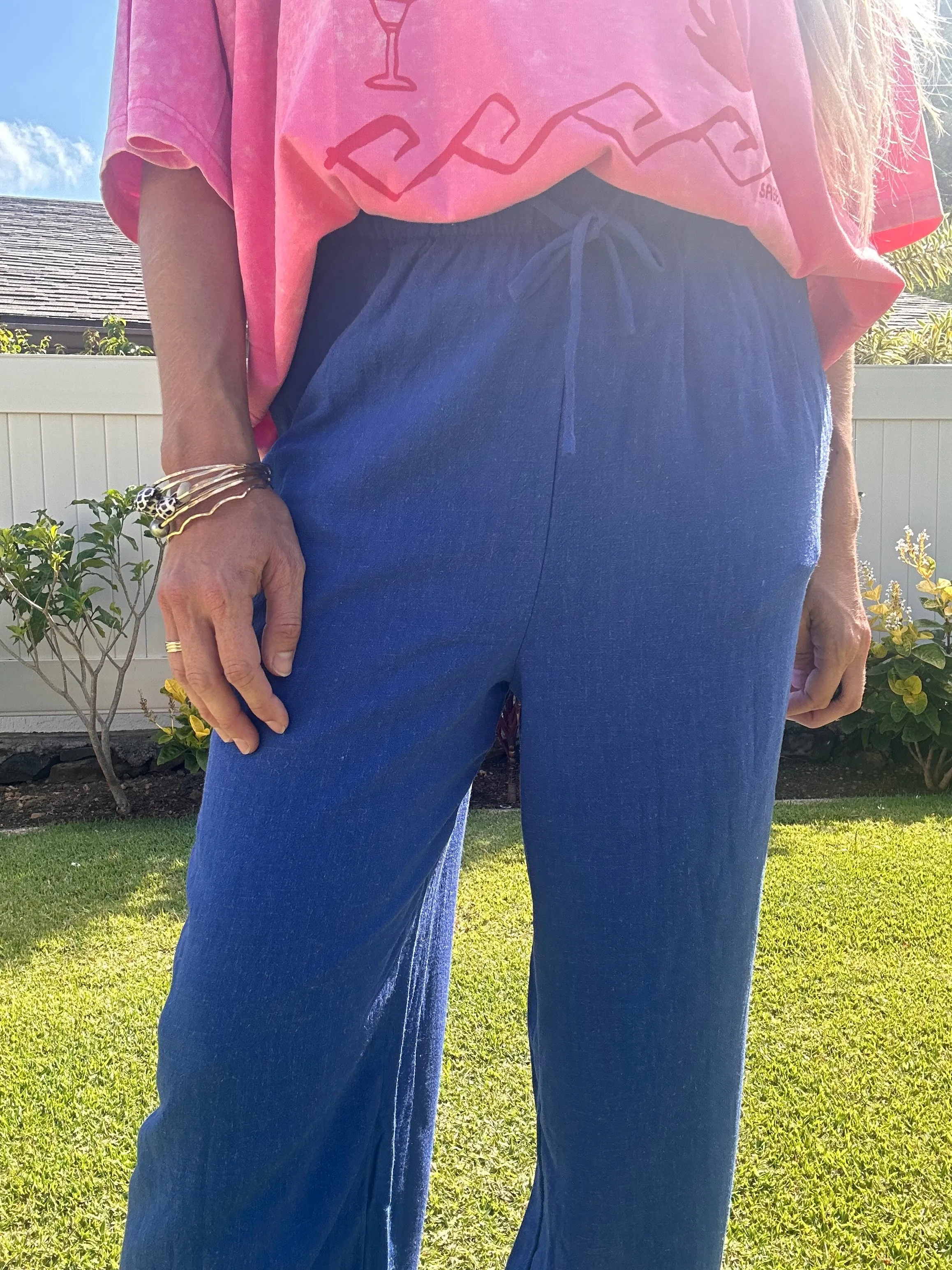 Mediterranean Stroll linen pant