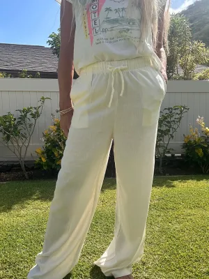Mediterranean Stroll linen pant
