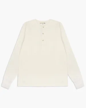 Merz b. Schwanen Good Originals 206 7.2oz Loopwheeled Henley - White