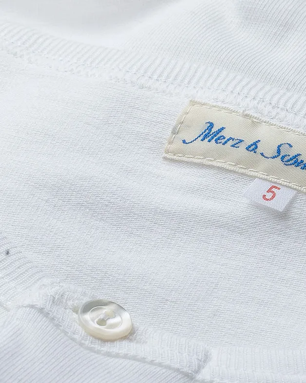 Merz b. Schwanen Good Originals 206 7.2oz Loopwheeled Henley - White