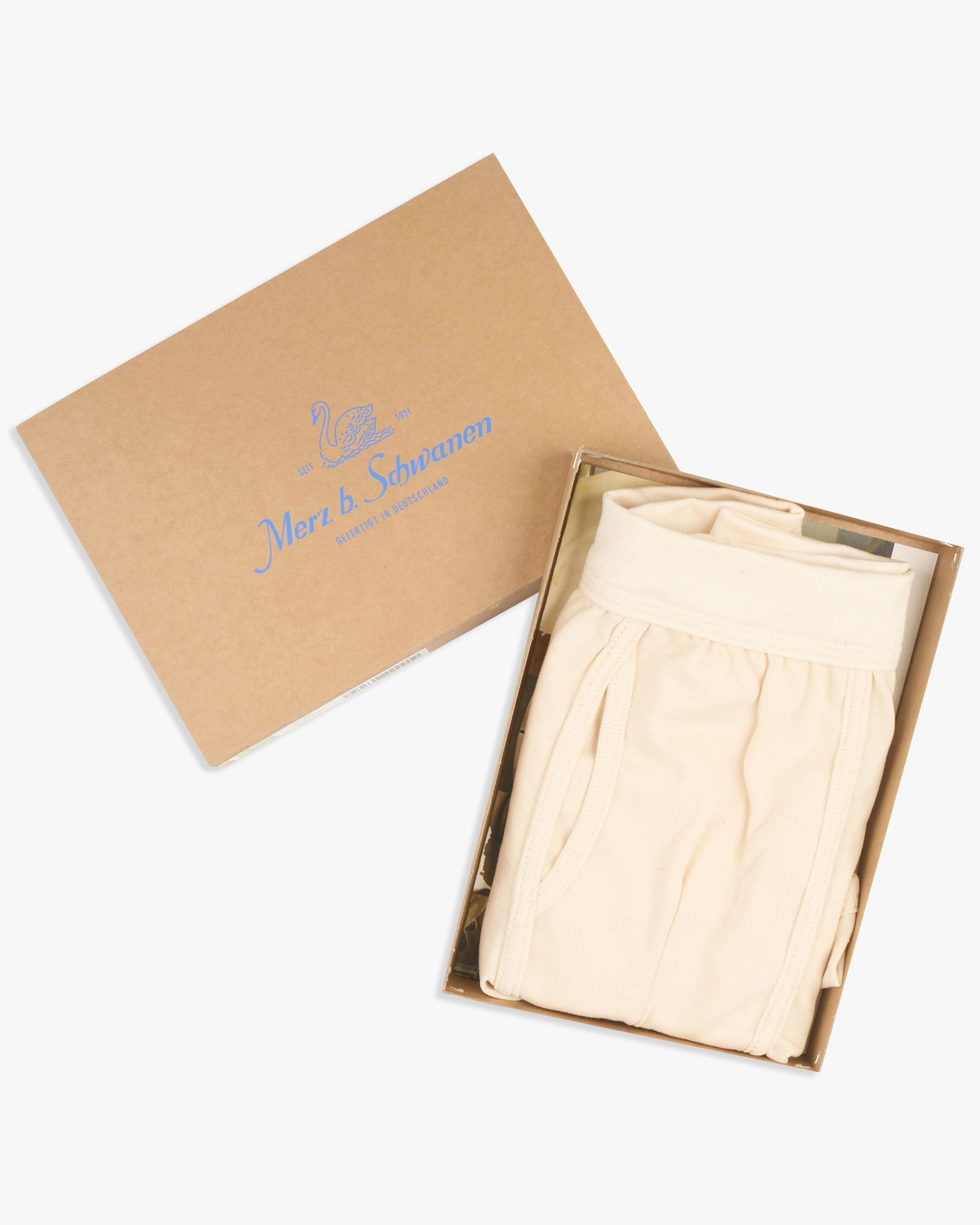 Merz b. Schwanen Good Originals 254 7.2oz Loopwheeled Boxer Brief - Nature