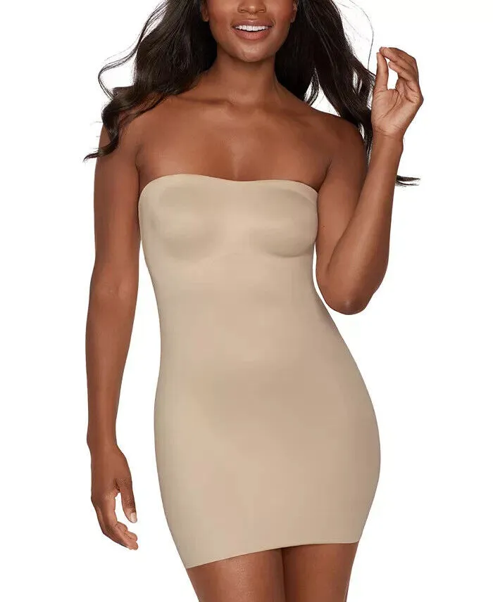 Miraclesuit One Piece Women's Medium Beige Convertible Slip Shapewear VSQ78