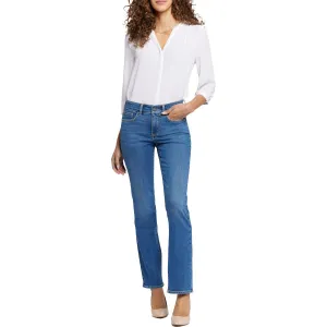 NYDJ Womens Marilyn Pocket Denim Straight Leg Jeans