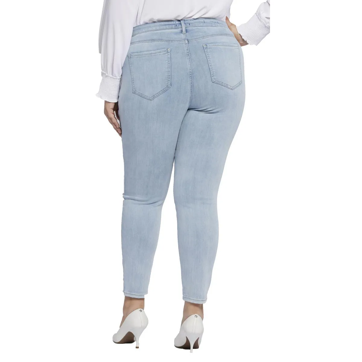 NYDJ Womens Plus Ami Stretch Denim Skinny Jeans