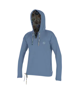O'Neill Wmn's Print L/S Hooded Rashguard-Infinity/Talitha