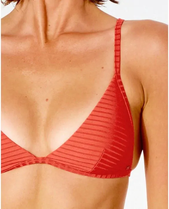 Premium Surf Banded Fixed Tri Bikini Top