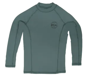 REAL Women's Nimbus L/S Performance Knit Rashguard-Trooper