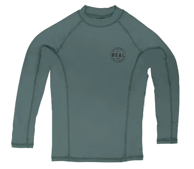 REAL Women's Nimbus L/S Performance Knit Rashguard-Trooper