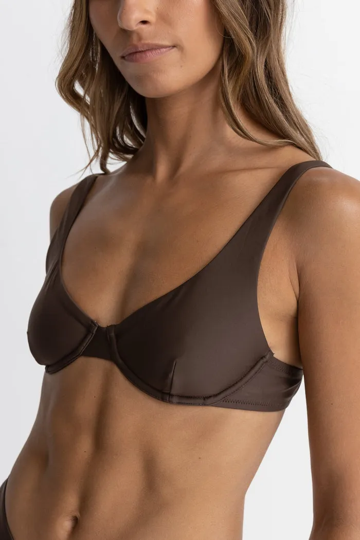 Rhythm Classic Underwire  Top-Chocolate