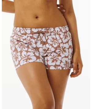 Rip Curl Hibiscus Heat 3 Volley Boardshorts-Brown