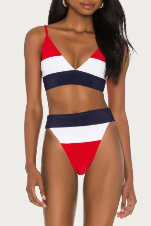 Riza Top In Red/white/blue