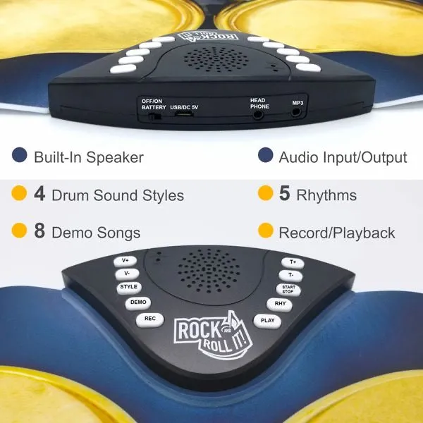 Roll Up Bongos Drum Set