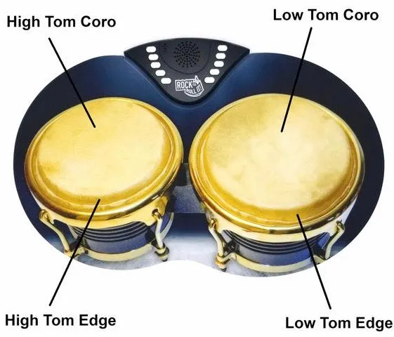 Roll Up Bongos Drum Set