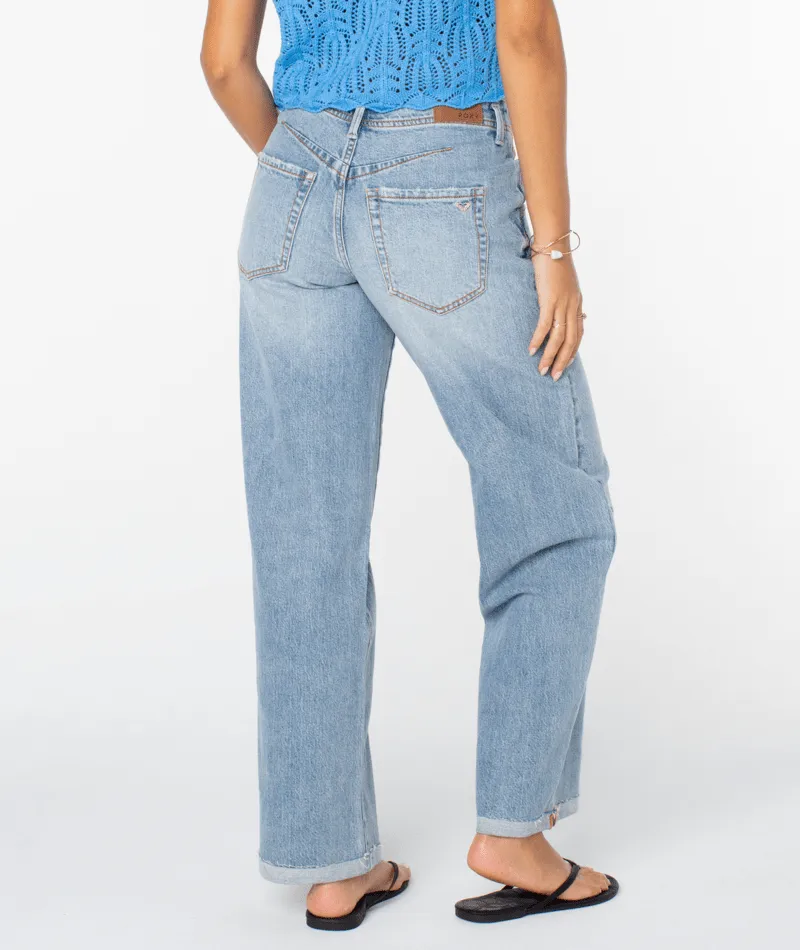 Roxy Jetty Pants-Bleached Blue