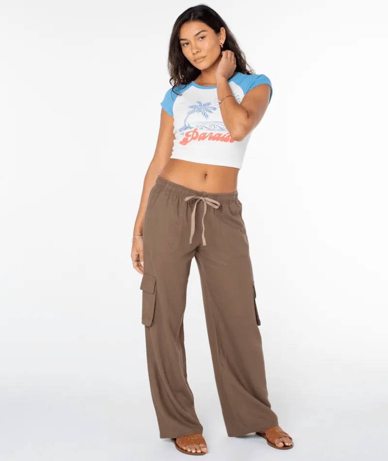 Roxy Lagoon Cargo Pants-Portabella
