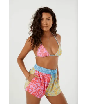 Roxy Tapestry Patchwork No Bad Waves Boardshorts-Multi
