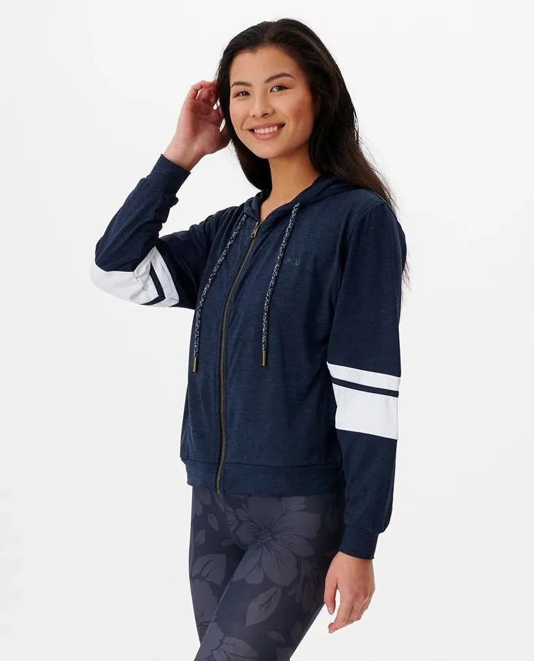 Run Swim Surf Zip Through Exercise Hoodie